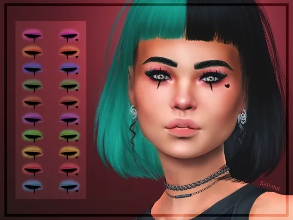 Alpha Dyre Eyeshadow - The Sims 4 Custom Content
