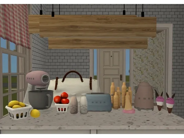 Kitchen Decor Part 2 by Pixelry - The Sims 2 Custom Content