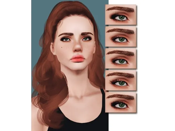 Pandelabs Eyelash Set Nr 1 - The Sims 3 Custom Content