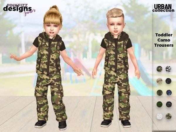 Urban Toddler Camo Trousers - The Sims 4 Custom Content