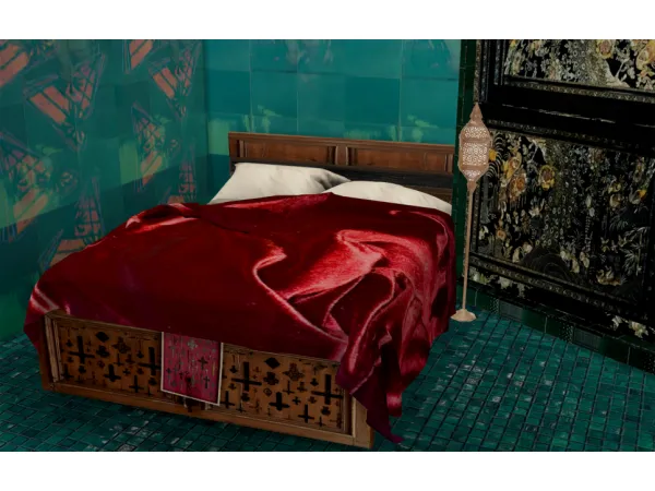 Alpha dung bed - The Sims 4 Custom Content