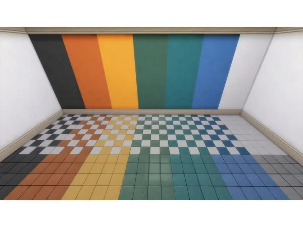 Maxis Match Walls and tile floor - The Sims 4 Custom Content