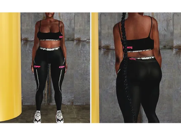 OFF WHITE TECHNO SPORTS SET - The Sims 3 Custom Content