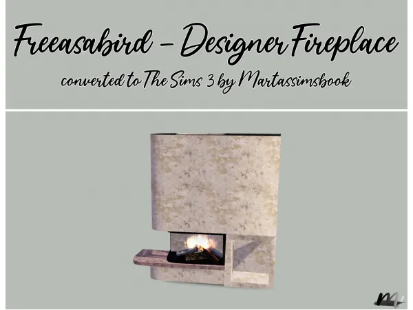 Designer Fireplace - The Sims 3 Custom Content