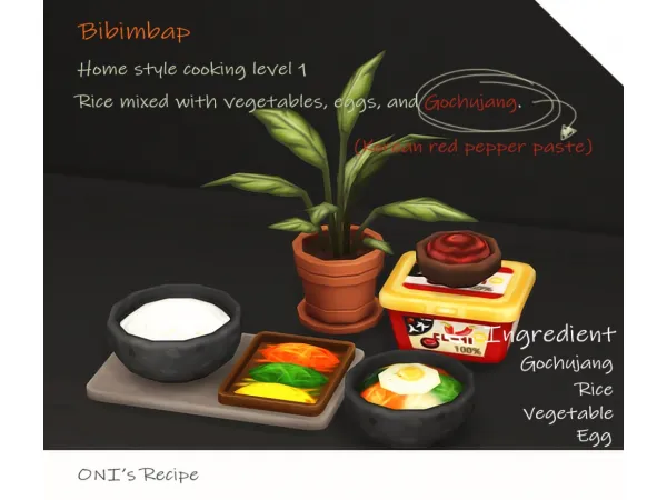 Alpha August Korean Recipe 2 Set - The Sims 4 Custom Content