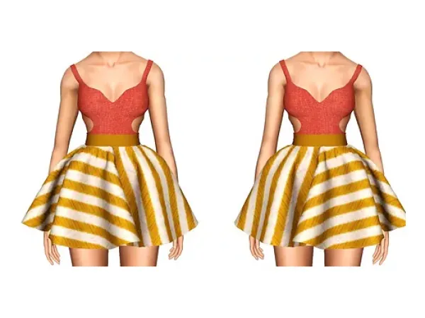 Lush Inspired Dress - The Sims 3 Custom Content