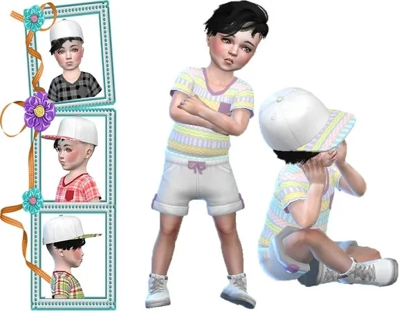 Trucker hat recolor (Seasons) - The Sims 4 Custom Content
