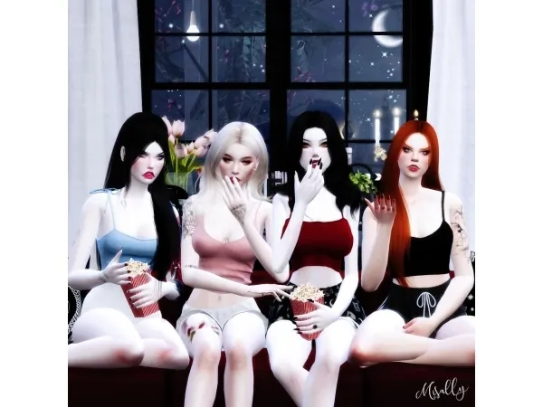 Alpha [lLadyDeath] Film With Friends - The Sims 4 Custom Content