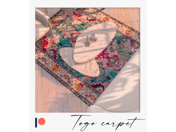 Alpha Togo carpet 9 by winner - The Sims 4 Custom Content