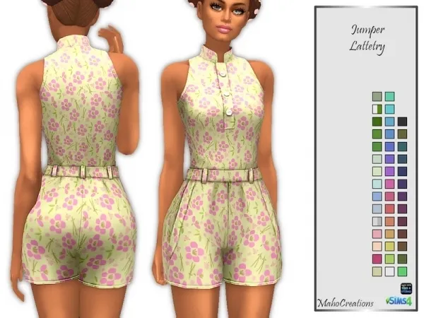 Maxis Match MahoCreations' Jumper Lattetry - The Sims 4 Custom Content