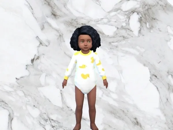 Alpha INFAMOUSSIMS18's Duck Onesie Nifty Knitting - The Sims 4 Custom Content