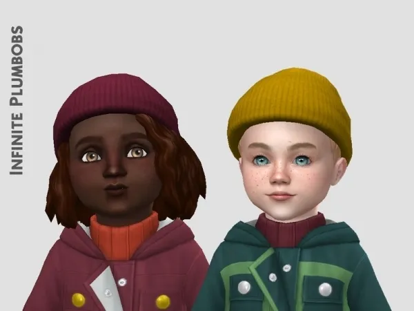 Maxis Match InfinitePlumbobs' IP Toddler Beanie - The Sims 4 Custom Content