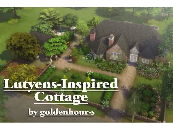 Maxis Match LUTYENS INSPIRED COTTAGE - The Sims 4 Custom Content