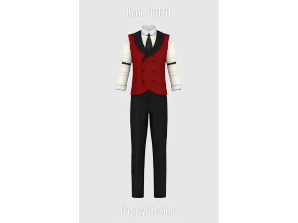 Maxis Match [Lonelyboy] Broes Fashion Set - The Sims 4 Custom Content