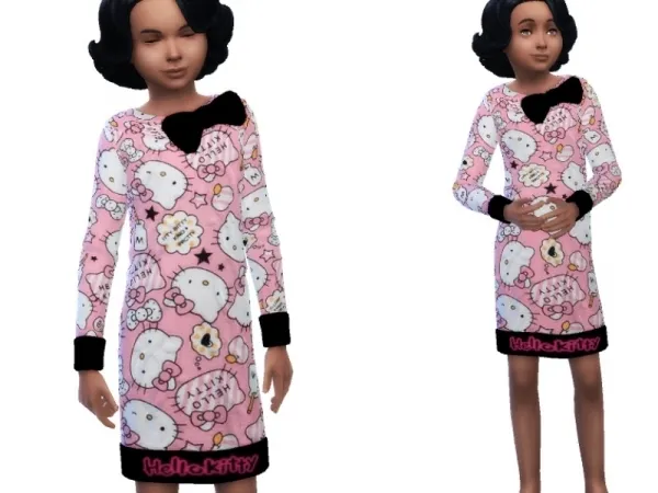 Maxis Match INFAMOUSSIMS18's Pretty Kitty Dress Seasons Needed - The Sims 4 Custom Content