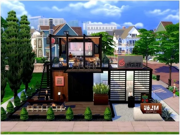 Maxis Match lotsbymanal's Italian Restaurant - The Sims 4 Custom Content