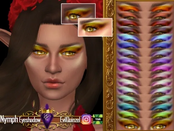 Alpha EvilQuinzel's Nymph Eyeshadow - The Sims 4 Custom Content