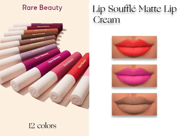 Maxis Match RARE BEAUTY MATTES LIPSTICKS - The Sims 4 Custom Content
