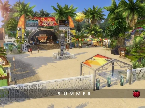 Maxis Match melapples' Summer Festival no - The Sims 4 Custom Content