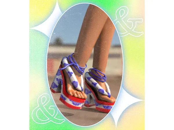 Alpha u2605 Midori Sandals (SS21) u2605 by volatile - The Sims 4 Custom Content