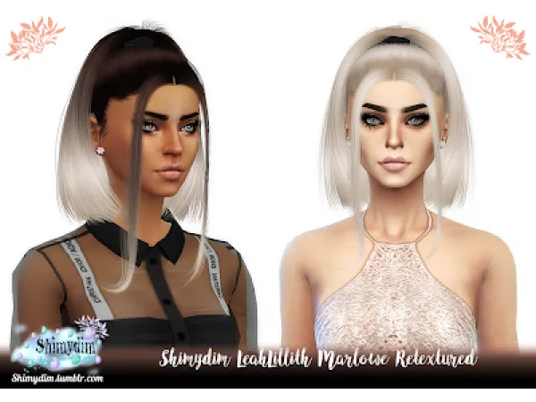 Alpha S4 LeahLillith Marlowe Retexture Ombre Naturals Unnaturals - The Sims 4 Custom Content