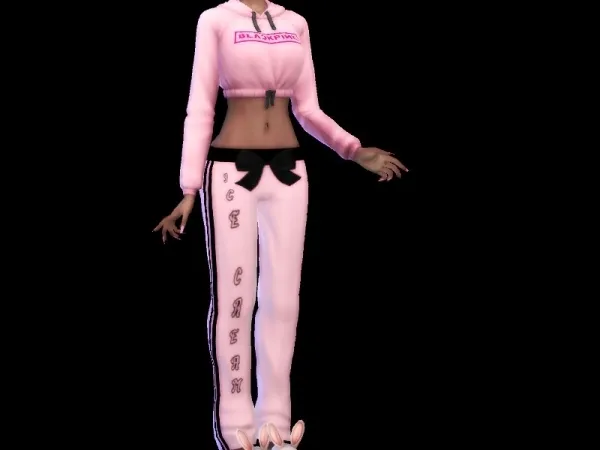 Maxis Match INFAMOUSSIMS18's Blackpink Ice Cream Sweats University - The Sims 4 Custom Content