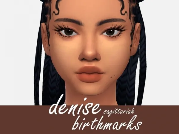 Maxis Match Sagittariah's Denise Birthmarks - The Sims 4 Custom Content