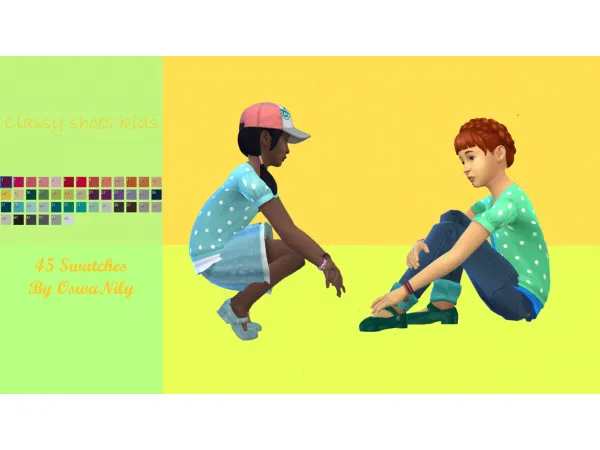 Maxis Match Classy shoes for girls - The Sims 4 Custom Content