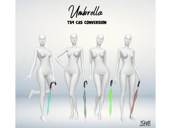 Alpha ISKRA ATS4 rainy day umbrella conversion - The Sims 4 Custom Content