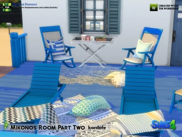 Maxis Match kardofe_Mikonos Room Part Two_ - The Sims 4 Custom Content
