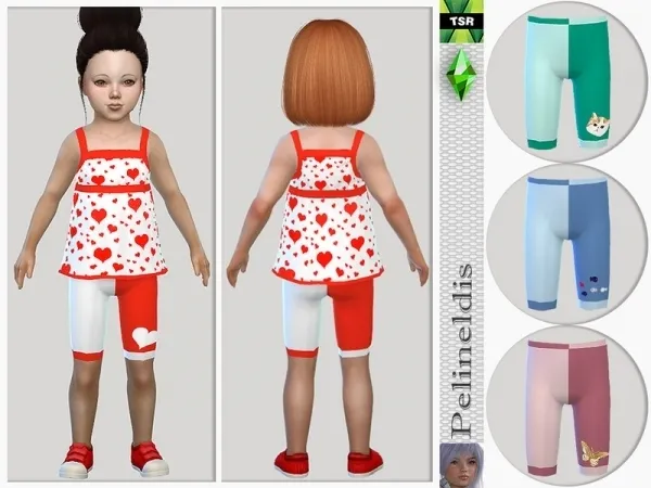 Maxis Match Pelineldis' Toddler Strappy Pyjamas Bottom - The Sims 4 Custom Content