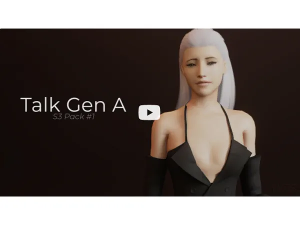 Alpha Talk Gen A Animation Download by Dee WhatTheSims - The Sims 4 Custom Content