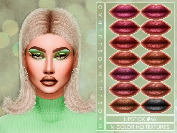 Alpha JUL_HAOS [COSMETICS] LIPSTICK 46 by thesimsresource - The Sims 4 Custom Content