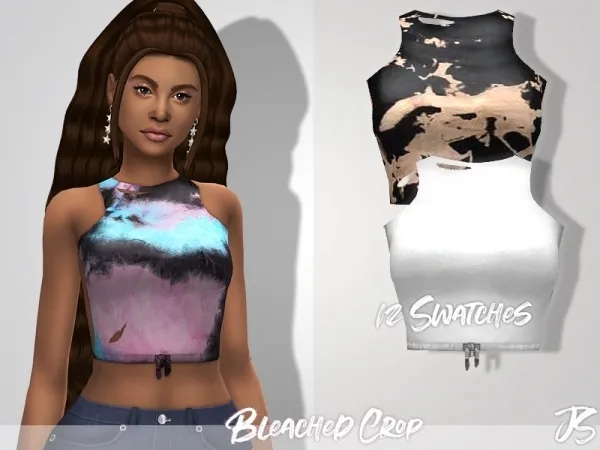 Maxis Match JavaSims' Bleached (Croptop) - The Sims 4 Custom Content