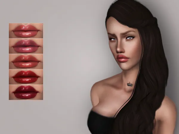 Glossy lipgloss - The Sims 3 Custom Content