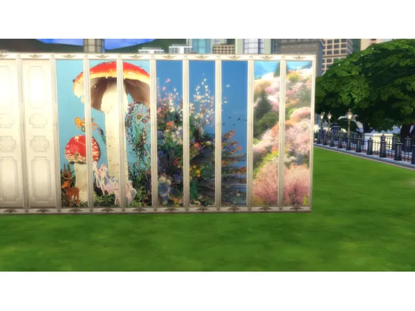 Alpha dung mandarin wall - The Sims 4 Custom Content
