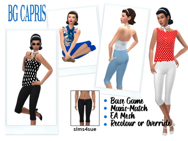 Maxis Match BG CAPRIS - The Sims 4 Custom Content