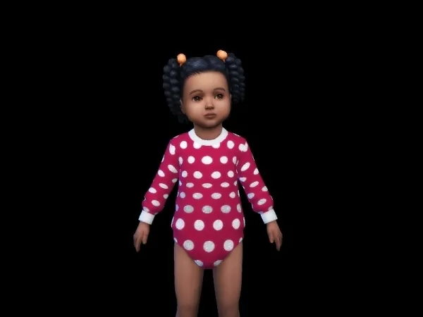 Alpha INFAMOUSSIMS18's Dotty Onesie Nifty Knitting needed - The Sims 4 Custom Content
