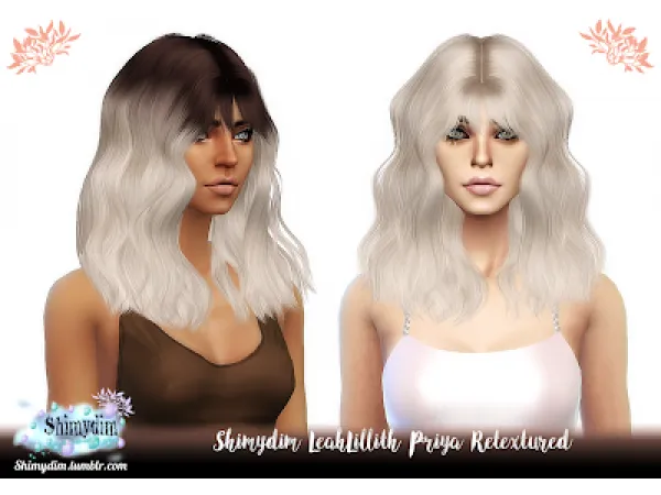 Alpha S4 LeahLillith Priya Retexture Ombre Naturals Unnaturals - The Sims 4 Custom Content