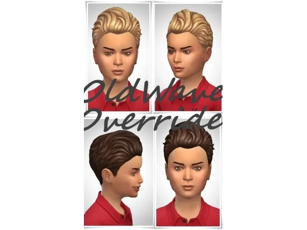 Maxis Match Kids Old wave override - The Sims 4 Custom Content