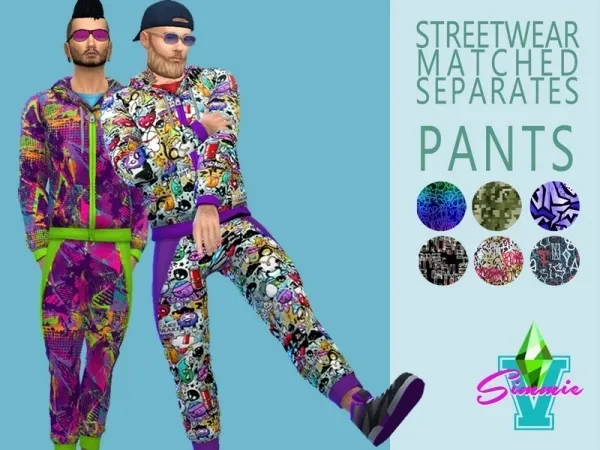 Maxis Match SimmieV Streetwear Separates Pants - The Sims 4 Custom Content