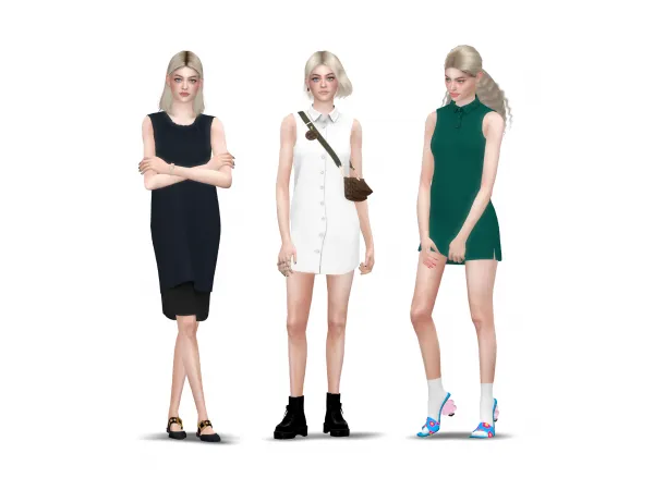 Alpha Resort Dress collection by simsfinds - The Sims 4 Custom Content