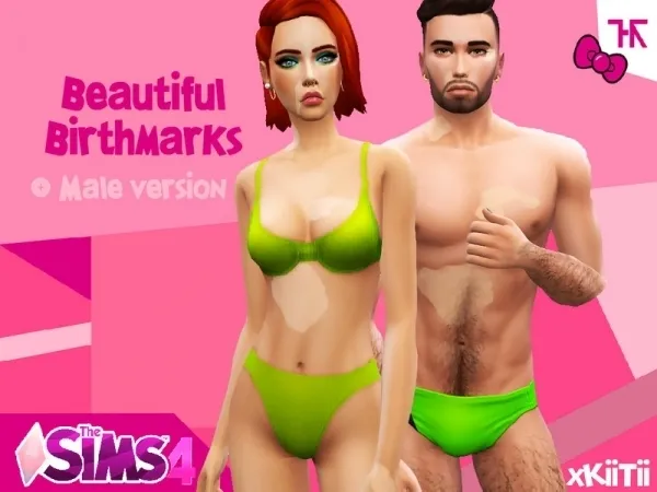 Alpha KiiTii's' Beautiful Birthmarks - The Sims 4 Custom Content