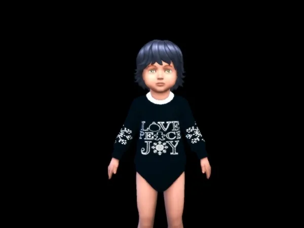 Maxis Match INFAMOUSSIMS18's Holiday Night Onesie Nifty Knitting - The Sims 4 Custom Content