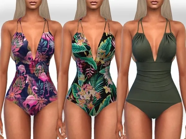 Maxis Match Saliwa's Colorful Summer Swimsuits - The Sims 4 Custom Content