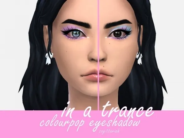 Maxis Match Sagittariah's Colourpop In A Trance Eyeshadow - The Sims 4 Custom Content