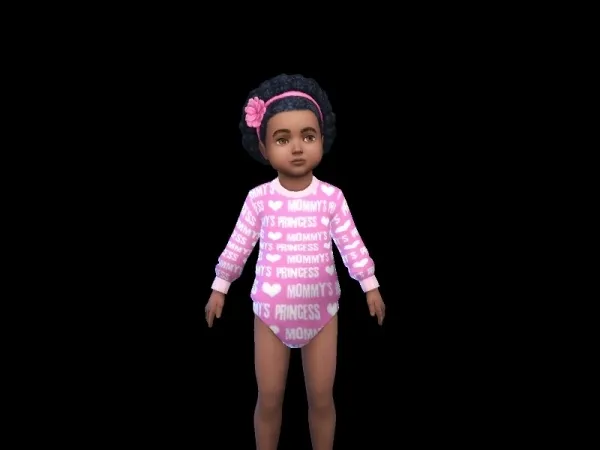 Maxis Match INFAMOUSSIMS18's Mommy's Princess Onesie Nifty Knitting - The Sims 4 Custom Content