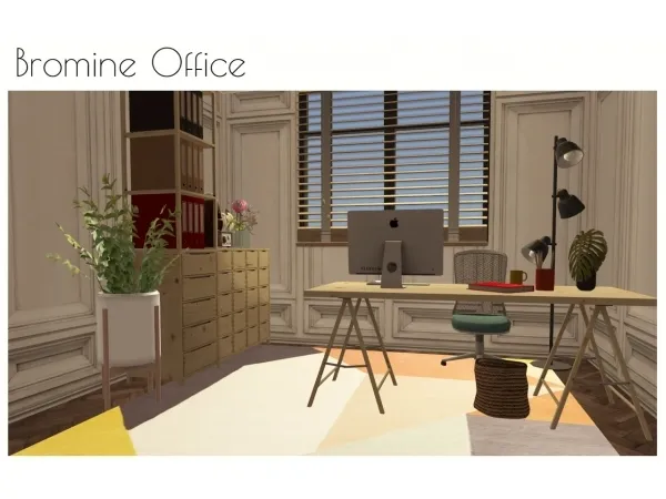 Bromine Office by fakebloood - The Sims 2 Custom Content