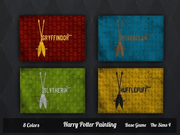 Alpha SimsJohnSims' Harry Potter Painting - The Sims 4 Custom Content