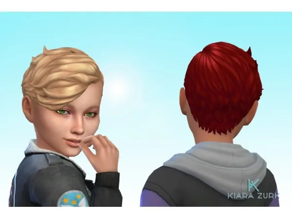 Maxis Match New Swept Short for Boys - The Sims 4 Custom Content
